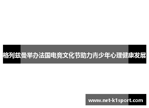 格列兹曼举办法国电竞文化节助力青少年心理健康发展