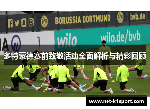 多特蒙德赛前致敬活动全面解析与精彩回顾